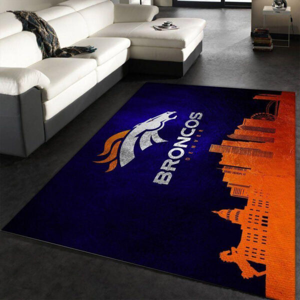Denver Broncos Carpet Living Room Rug Floor Rug Regtangle Carpet