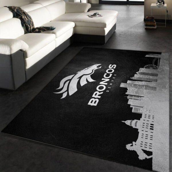 Denver Broncos Carpet Living Room Rug Floor Rug Regtangle Carpet