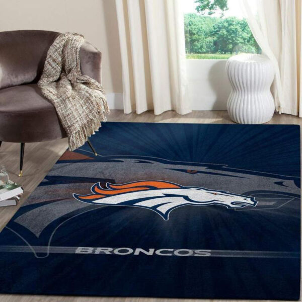 Denver Broncos Rug Bathroom Rug Floor Rug Regtangle Carpet