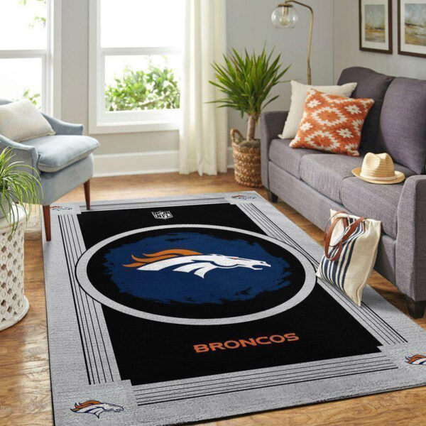 Denver Broncos Rug Bathroom Rug Floor Rug Regtangle Carpet