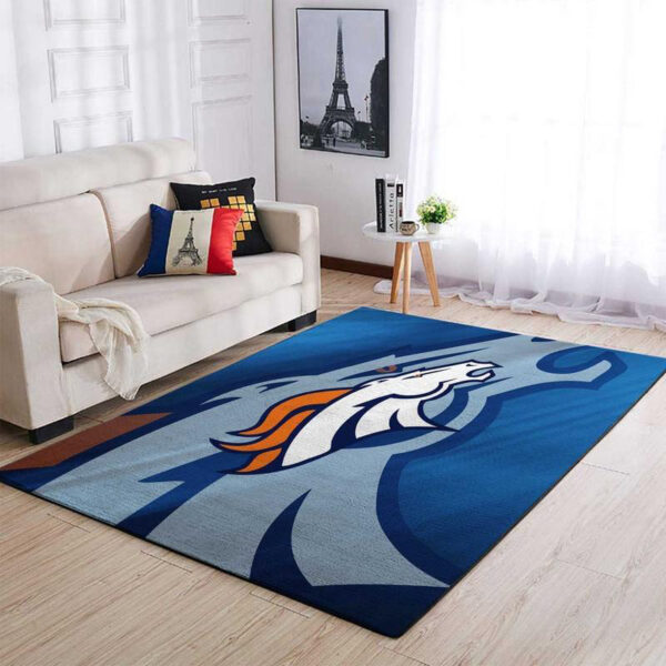 Denver Broncos Rug Bathroom Rug Floor Rug Regtangle Carpet