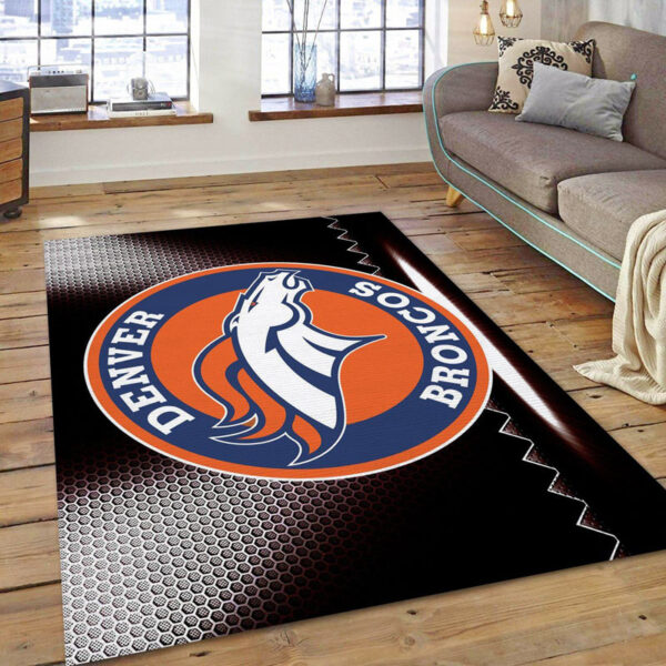 Denver Broncos Rug Living Room Rug Floor Rug Regtangle Carpet