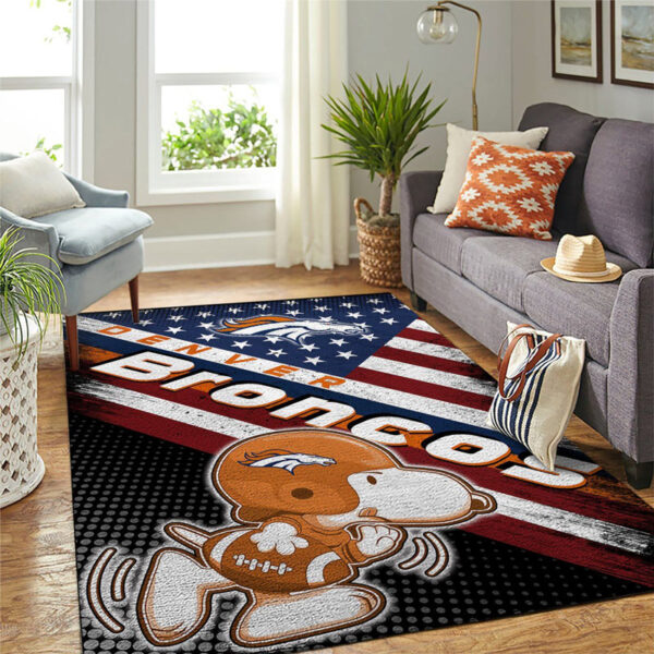 Denver Broncos Rug Living Room Rug Floor Rug Regtangle Carpet