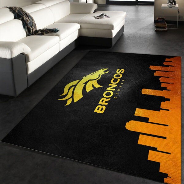 Denver Broncos Rug Living Room Rug Floor Rug Regtangle Carpet