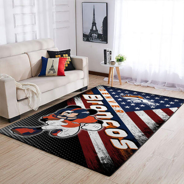 Denver Broncos Rugs Living Room Rug Floor Rug Regtangle Carpet
