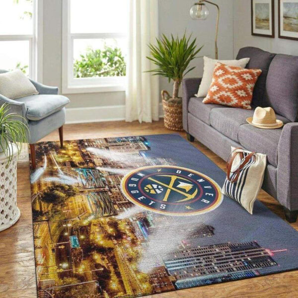 Denver Nuggets Rug Living Room Carpet Regtangle Carpet Floor Decor