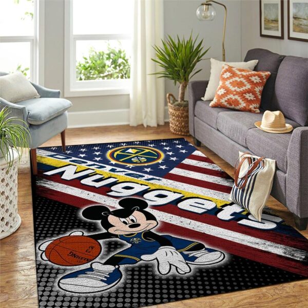 Denver Nuggets Rug Living Room Carpet Regtangle Carpet Floor Decor