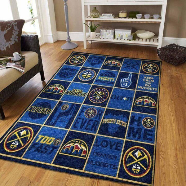 Denver Nuggets Rug Living Room Carpet Regtangle Carpet Floor Decor