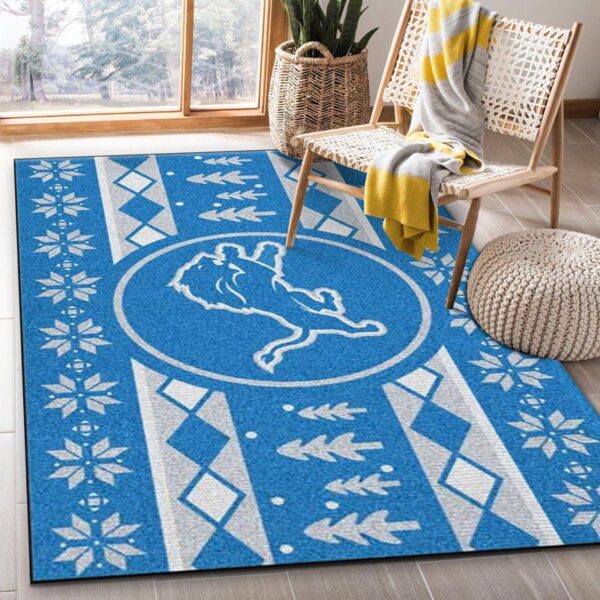Detroit Lions Area Rug Living Room Rug Floor Rug Regtangle Carpet