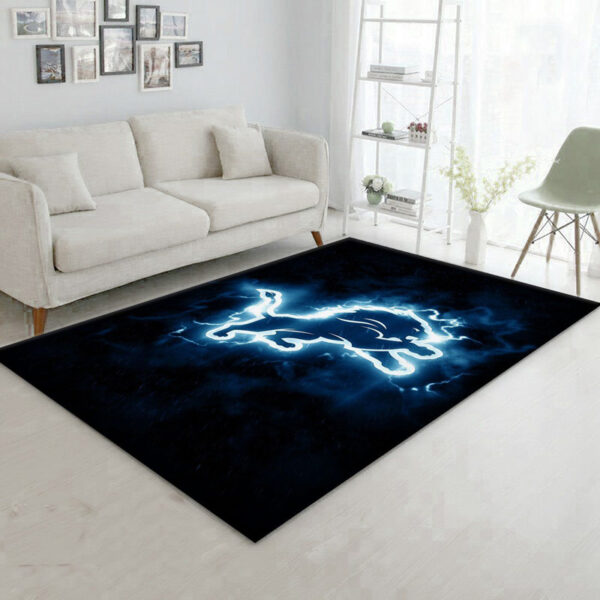 Detroit Lions Area Rug Living Room Rug Floor Rug Regtangle Carpet