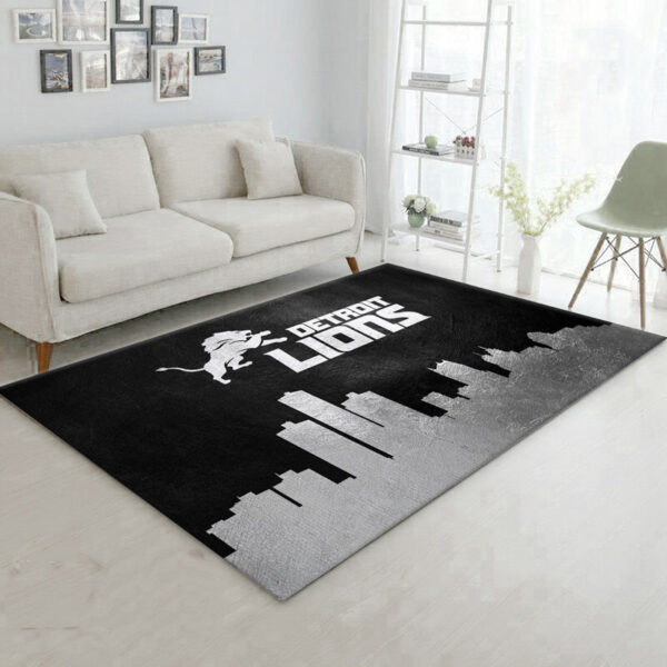 Detroit Lions Carpet Bath Rug Floor Rug Regtangle Carpet