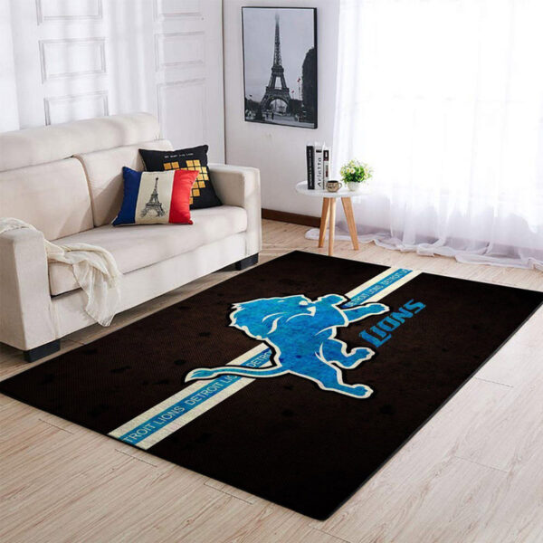 Detroit Lions Rug Bath Rug Floor Rug Regtangle Carpet