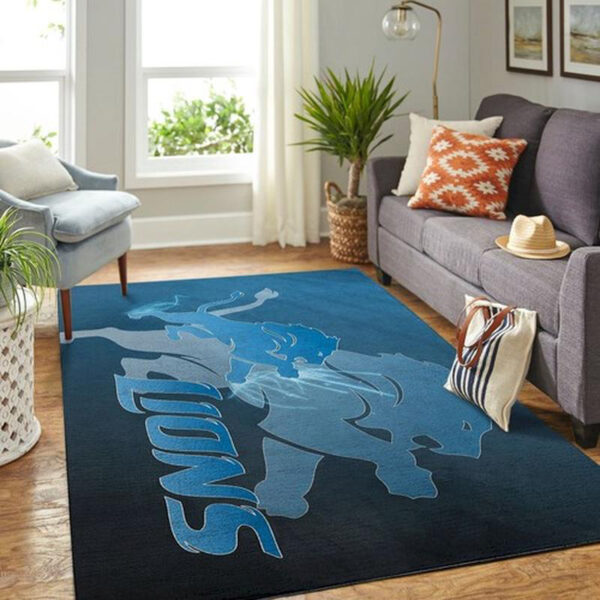 Detroit Lions Rug Bath Rug Floor Rug Regtangle Carpet