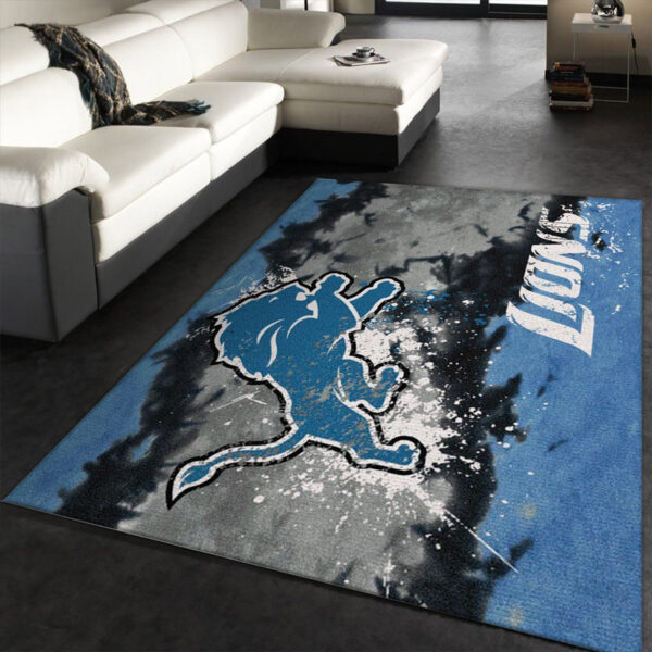 Detroit Lions Rug Bath Rug Floor Rug Regtangle Carpet