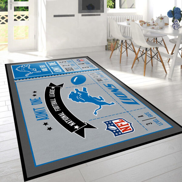 Detroit Lions Rug Living Room Rug Floor Rug Regtangle Carpet