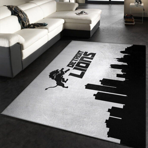 Detroit Lions Rugs Bath Rug Floor Rug Regtangle Carpet