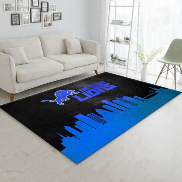 Detroit Lions Rugs Bath Rug Floor Rug Regtangle Carpet