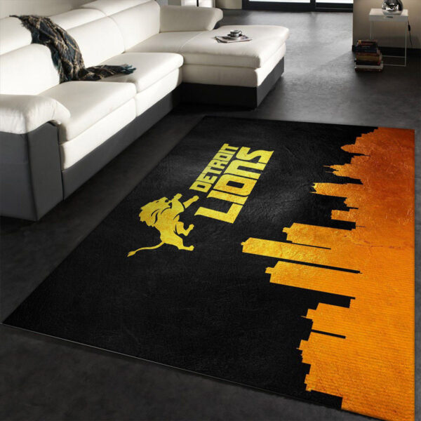 Detroit Lions Rugs Bath Rug Floor Rug Regtangle Carpet