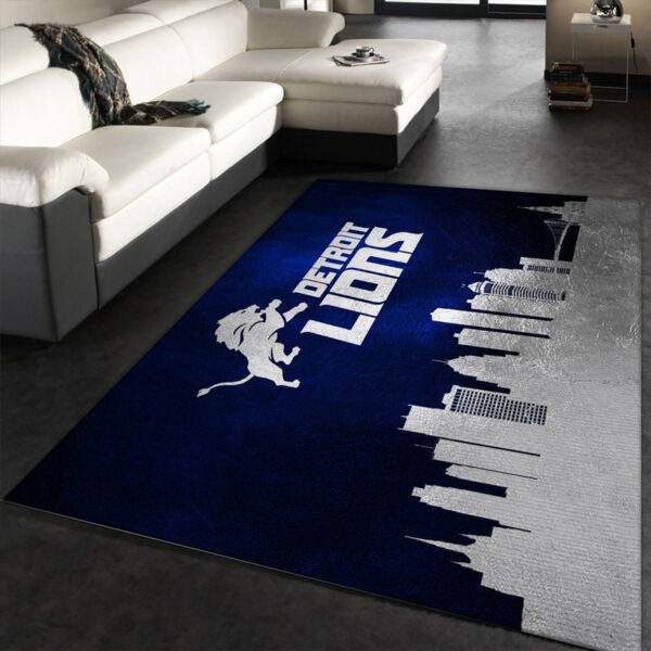 Detroit Lions Rugs Bath Rug Floor Rug Regtangle Carpet