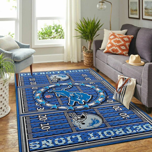 Detroit Lions Rugs Living Room Rug Floor Rug Regtangle Carpet