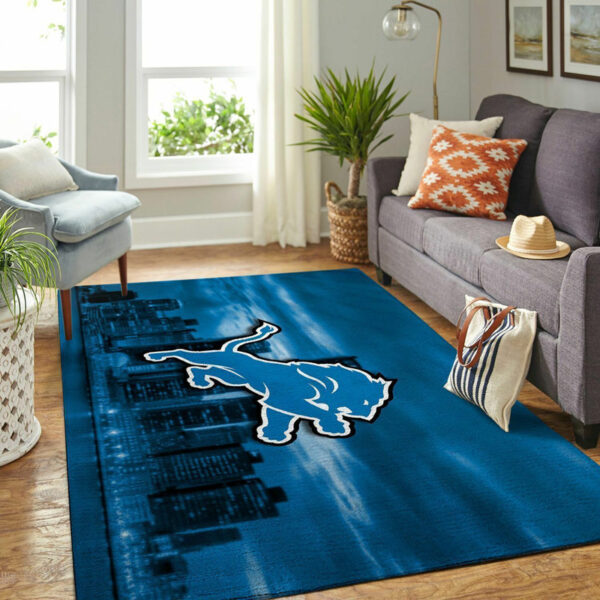 Detroit Lions Rugs Living Room Rug Floor Rug Regtangle Carpet