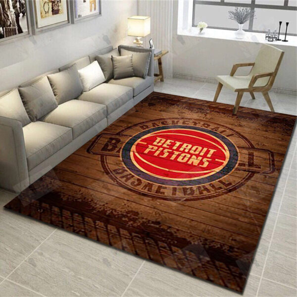 Detroit Pistons Rug Living Room Carpet Regtangle Carpet Floor Decor