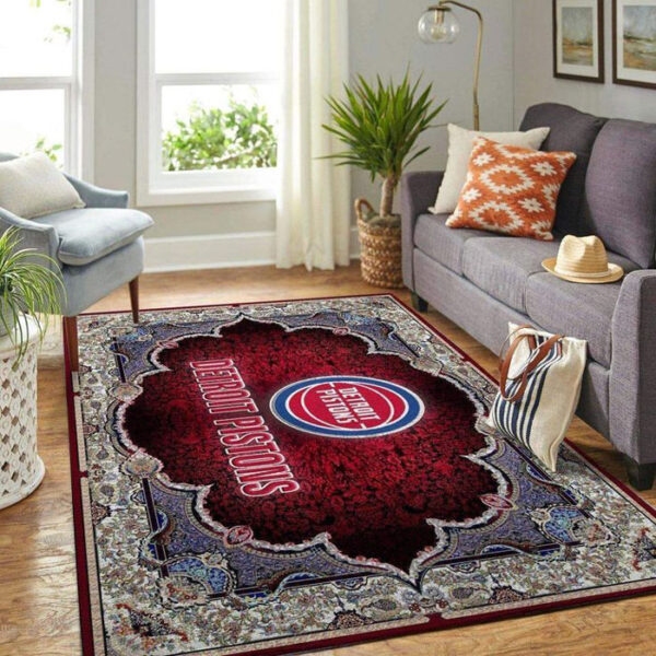 Detroit Pistons Rug Living Room Carpet Regtangle Carpet Floor Decor