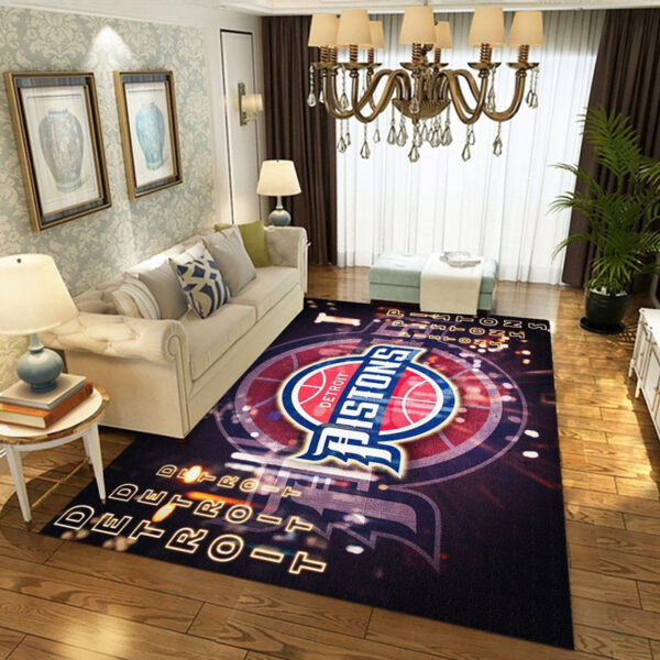 Detroit Pistons Rug Living Room Carpet Regtangle Carpet Floor Decor