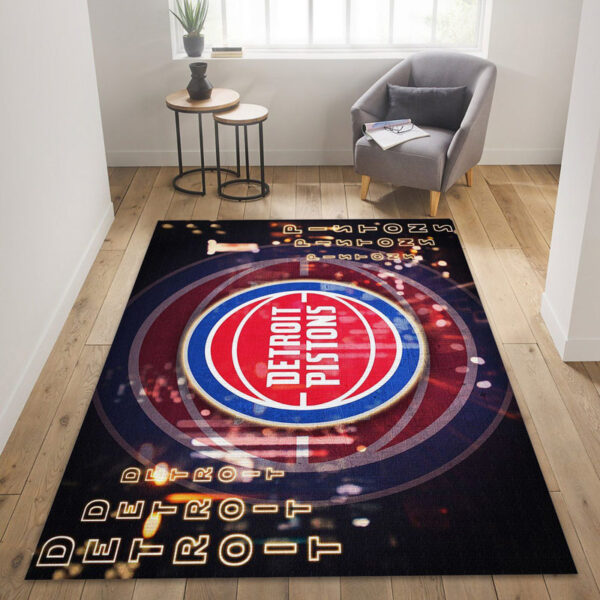 Detroit Pistons Rug Living Room Carpet Regtangle Carpet Floor Decor
