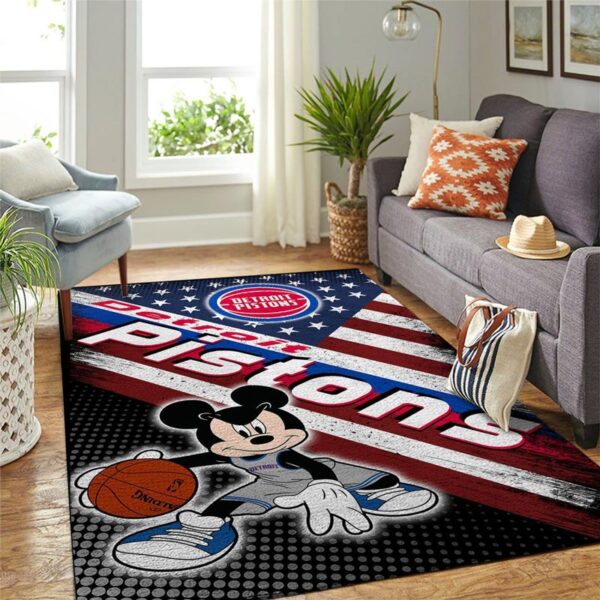 Detroit Pistons Rug Living Room Carpet Regtangle Carpet Floor Decor