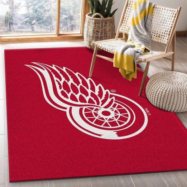 Detroit Red Wings Rug Living Room Carpet Regtangle Carpet Floor Decor