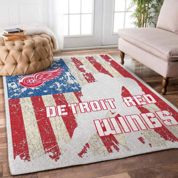 Detroit Red Wings Rug Living Room Carpet Regtangle Carpet Floor Decor