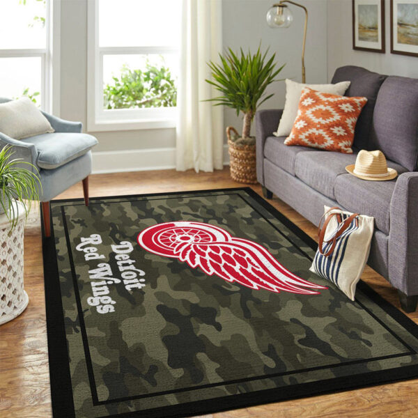 Detroit Red Wings Rug Living Room Carpet Regtangle Carpet Floor Decor