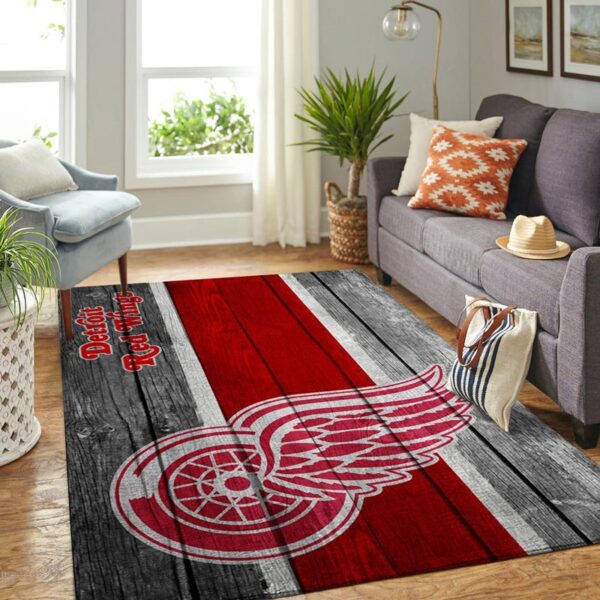 Detroit Red Wings Rug Living Room Carpet Regtangle Carpet Floor Decor