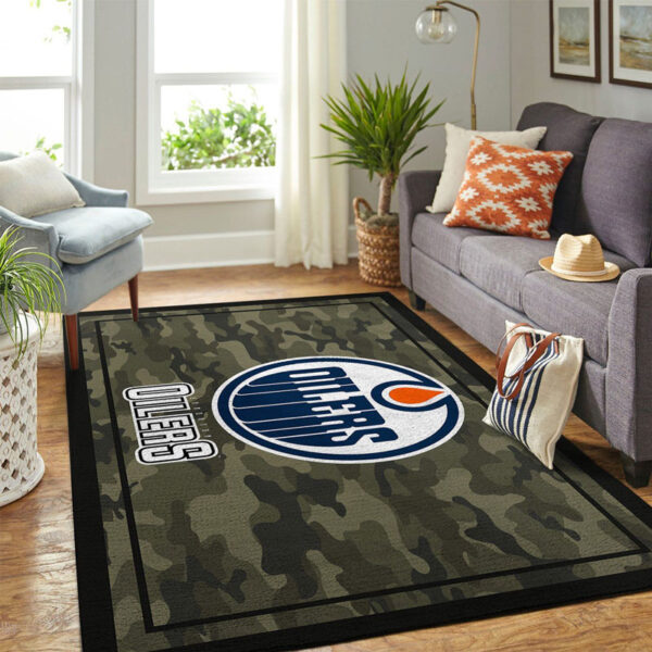 Edmonton Oilers Rug Living Room Carpet Regtangle Carpet Floor Decor