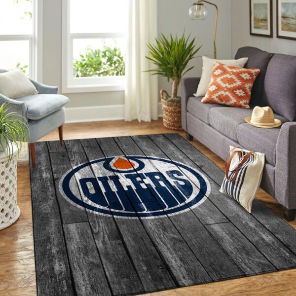Edmonton Oilers Rug Living Room Carpet Regtangle Carpet Floor Decor