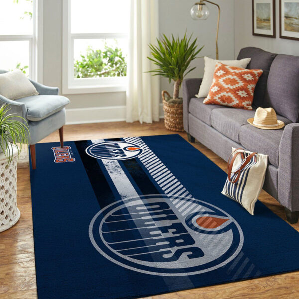 Edmonton Oilers Rug Living Room Carpet Regtangle Carpet Floor Decor