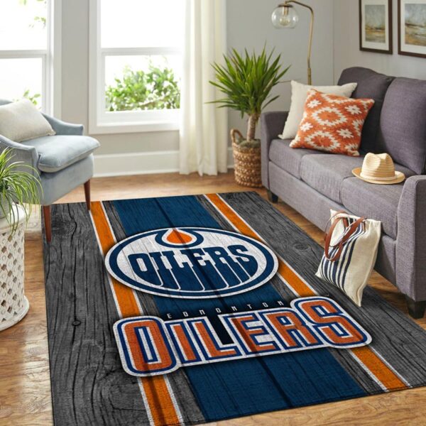Edmonton Oilers Rug Living Room Carpet Regtangle Carpet Floor Decor
