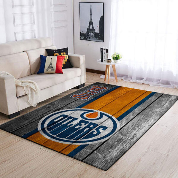 Edmonton Oilers Rug Living Room Carpet Regtangle Carpet Floor Decor