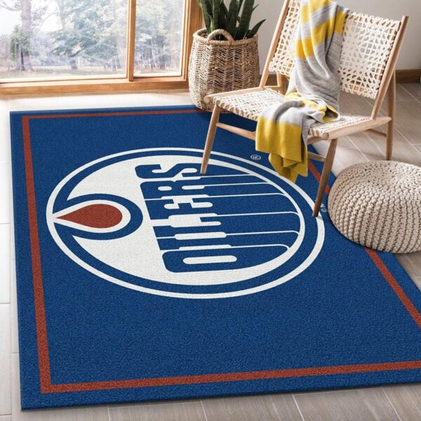 Edmonton Oilers Rug Living Room Carpet Regtangle Carpet Floor Decor