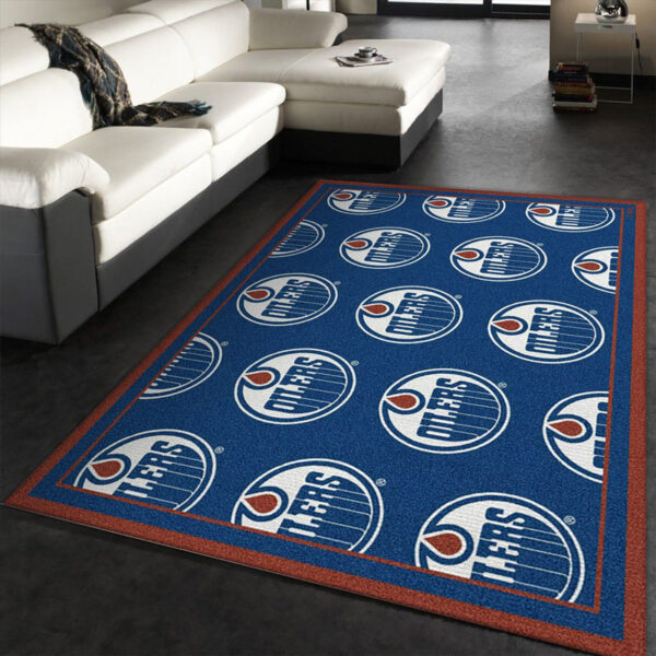 Edmonton Oilers Rug Living Room Carpet Regtangle Carpet Floor Decor