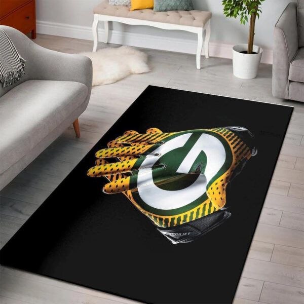 Green Bay Packers Area Rug Living Room Rug Floor Rug Regtangle Carpet