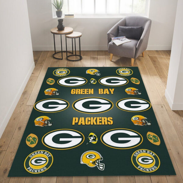 Green Bay Packers Area Rug Living Room Rug Floor Rug Regtangle Carpet