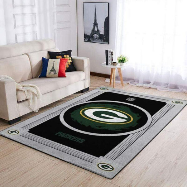 Green Bay Packers Rug Bath Rug Floor Rug Regtangle Carpet