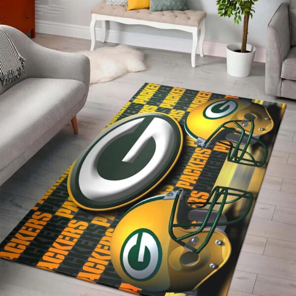 Green Bay Packers Rug Bath Rug Floor Rug Regtangle Carpet