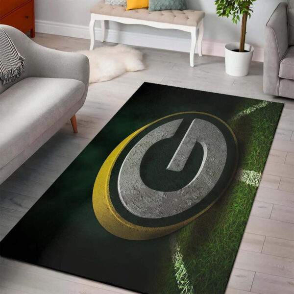 Green Bay Packers Rug Bath Rug Floor Rug Regtangle Carpet