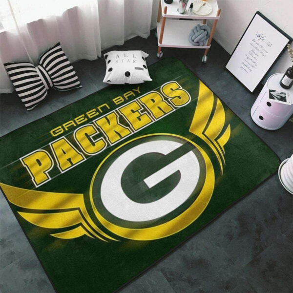 Green Bay Packers Rug Living Room Rug Floor Rug Regtangle Carpet
