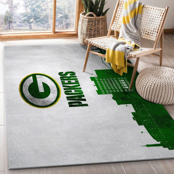 Green Bay Packers Rugs Bath Rug Floor Rug Regtangle Carpet