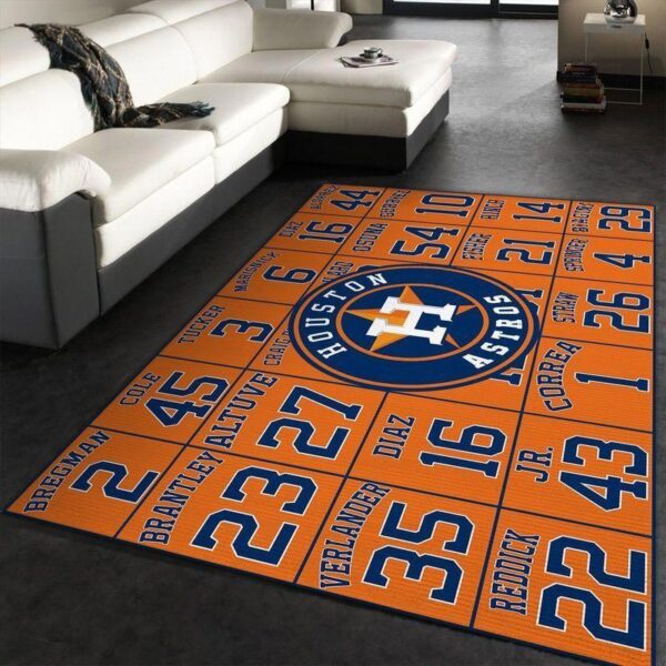Houston Astros Rug Living Room Carpet Regtangle Carpet Floor Decor