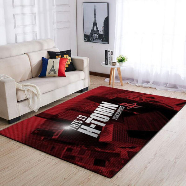 Houston Rockets Rug Living Room Carpet Regtangle Carpet Floor Decor
